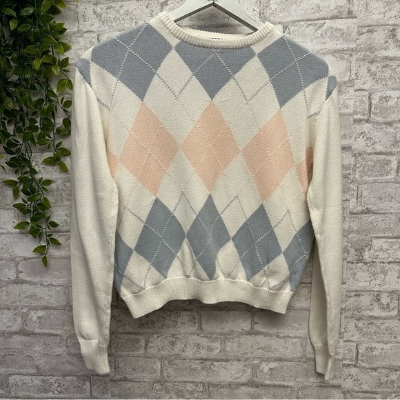 BRANDY Melville argyle‎ sweater women’s size medium - Picture 1 of 4